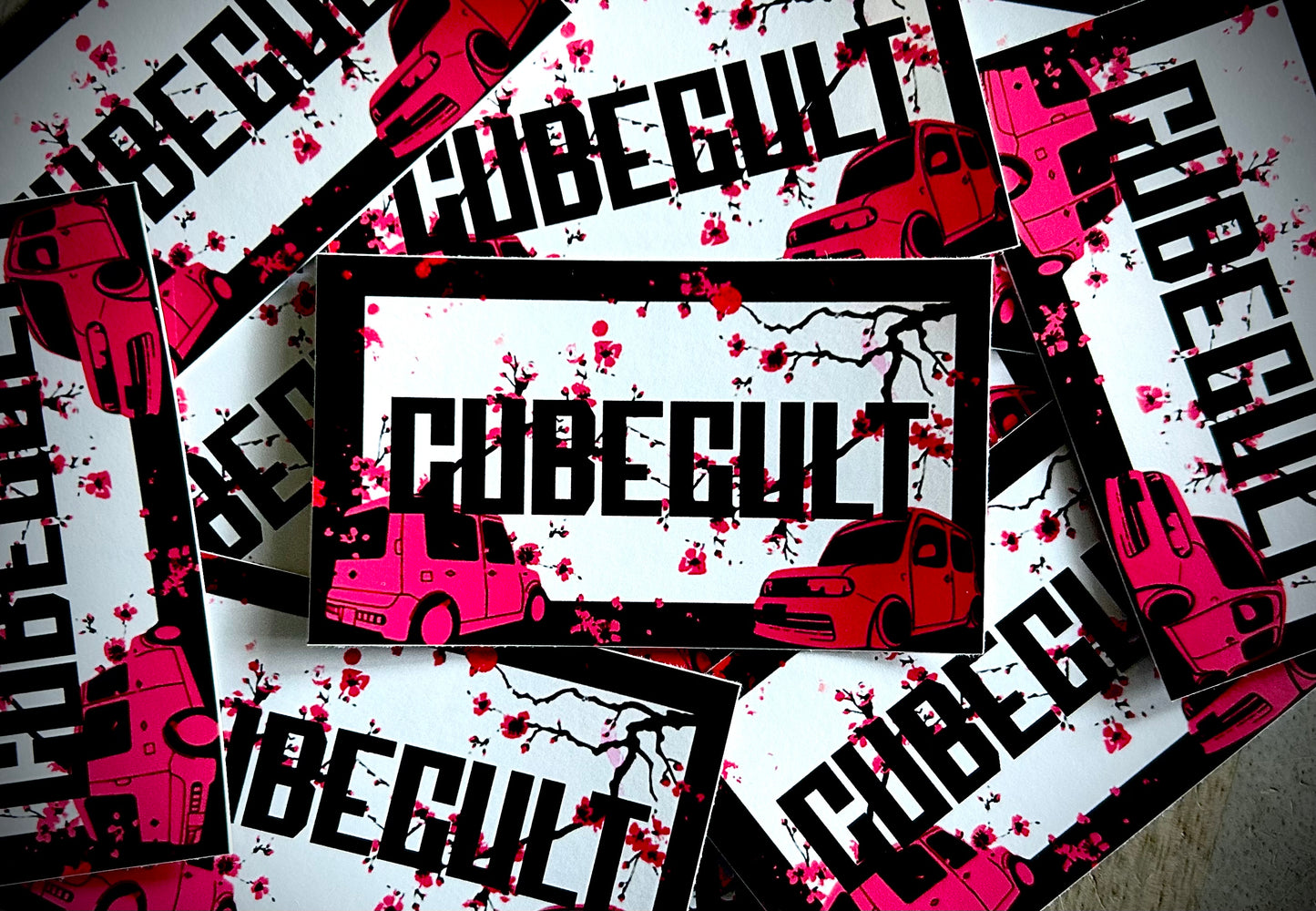 Cube Cult Blossom Slap Sticker
