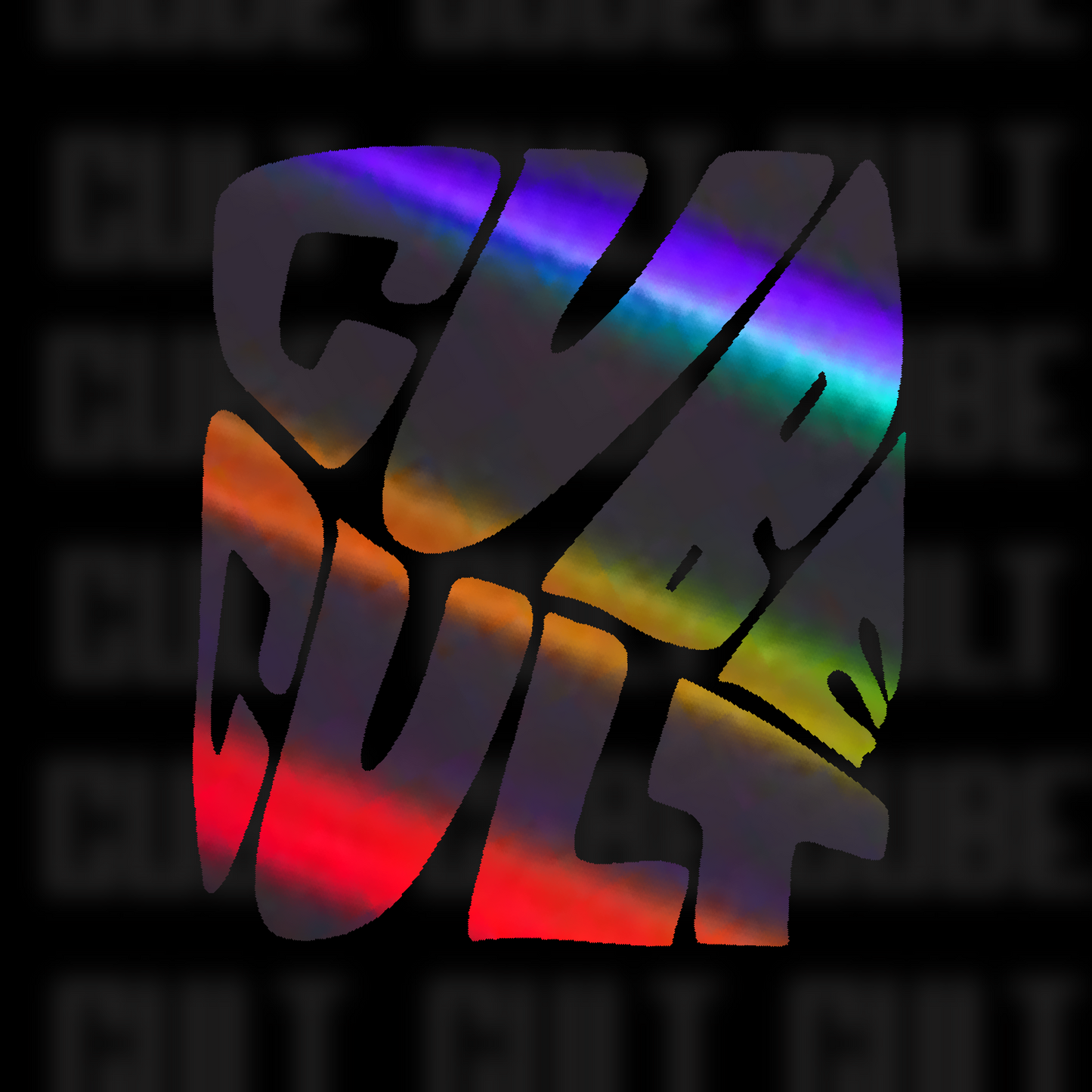 “CUBE” Cube Cult Sticker