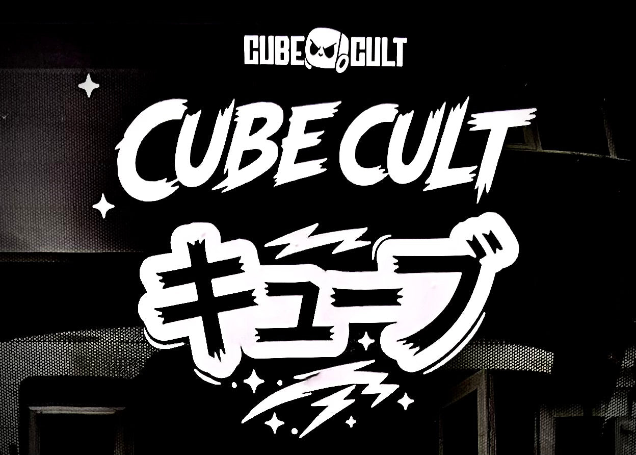 Rear Window Vinyl CubeCult logo Boom!
