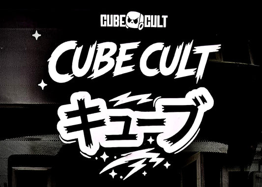 Rear Window Vinyl CubeCult logo Boom!